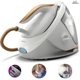 Resim Philips 7000 Seri Buhar Kazanlı Ütü | Güçlü Buhar Teknolojisi | OptimalTEMP Sıfır Yanık Riski 