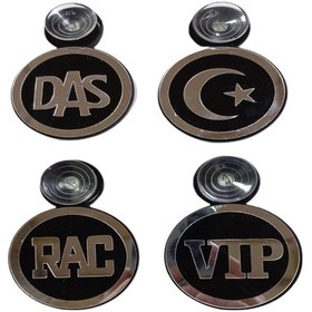 Resim 4'Lü Set Aynalı Vantuzlu Pleksi Arma (525821134) 