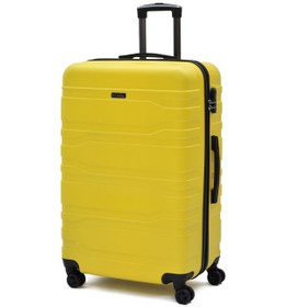 Resim Fossil 3 Lü Valiz Seti Sarı 123x Kabin Orta Büyük - 8 Tekerlekli Ultra Hafif Dayanıklı Bavul Sarı 