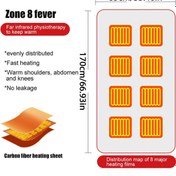 Resim Usb Rechargeable Electric Heating Blanket Coral Fleece Plush Blanket Heated Cape for Home Bedroom Living Room Bed Chair 
