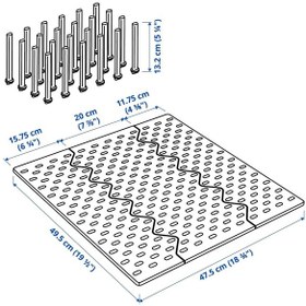 Resim Ikea Uppdatera Antrasit 60 Cm Çekmece Düzenleyici 