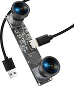 Resim MMlove Monokrom Global Shutter USB 3D Stereo Kamera Modülü 