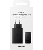 Resim Samsung Type C & Type A Hızlı Şarj Aleti Üçlü (65W - 25W - 15W) 