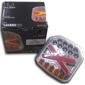Resim Bad 310 X Kare Stop Sabit 4 Fonksiyon 12V 
