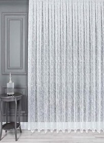 Resim Ev Depo Home Taç Sık Pile Tül Perde Tek Kanat ORMETUL41241SIK, Ekru, 170 x 240 