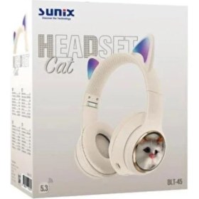 Resim Sunix Blt-45 Kulak Üstü Kedili Bluetooth Kulaklık 