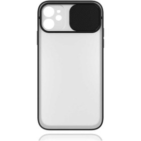 Resim Canpay Iphone 11 Uyumlu Kılıf Kayar Sürgülü Lens Koruma Sliding Lens Protective Case 