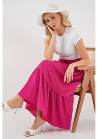 Resim Bigdart 1886 Uzun Örme Etek - Koyu Pembe 