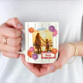 Resim Hediye Kesesi Biricik Annem Kişiye Özel Anneler Günü Kupası 