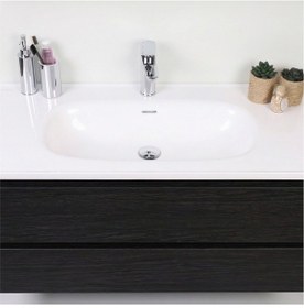 Resim Kobos Lignum 100 Cm Banyo Dolabı Seti Watson Siyah 