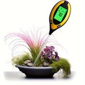 Resim Cloud Prime 4'ü 1 arada Toprak Anketi Cihazı - Dijital Nem, Işık ve pH Test Cihazı LCD Ekran, Pil Gerektirmeyen Yüksek Hassasiyetli Çevre Bilimi Aracı, Bahçe Dikimi için Ergonomik Dayanıklı Plastik Tasarım, Bahçecilik için Toprak Test Cihazı 