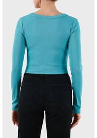 Resim Calvin Klein Bayan Hırka Lv047c204g Xeg Turkuaz Turkuaz 