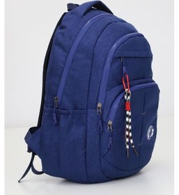 Resim Geniş Hacimli Sırt Çantası Dört Bölmeli Şık Tasarım, Sağlam Yapı, Günlük Kullanıma Uygun Lacivert 