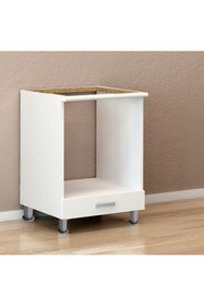 Resim Fly Mobilya Beyaz Universal Ankastre Modülü Mutfak Ankastre Modül Dolabı 