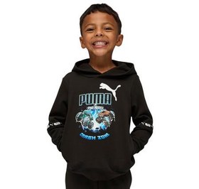 Resim Puma X Hot Wheels Hoodie Çocuk Sweatshirt Siyah 