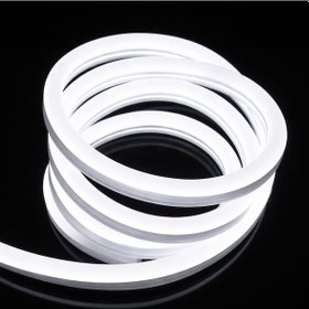 Resim Neon Şerit Led 220 Volt Esnek Silikonlu Aydınlatma + Fiş Dahil 9mt-beyaz 