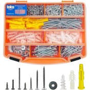 Resim Hobi-1 891 Parça 12 Çeşit, Pul, Vida ve Dübel Seti, Organizer Takım Çantalı 