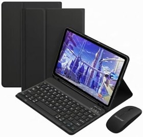Resim Microcase Xiaomi Poco Pad M1 12.1 inch Tablet için Bluetooth Klavye ve Mouse + Kılıf BKK6 (Siyah) 