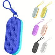 Resim Elmpaly Pembe Turuncu Profesyonel Silikon Yüzme Gözlüğü Kılıfı Dayanıklı Taşınabilir Katlanır Pembe Turuncu 