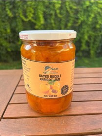 Resim Nav Kayısı Reçeli Ev Yapımı Katkısız Koruyucusuz Cam Kavanozda 