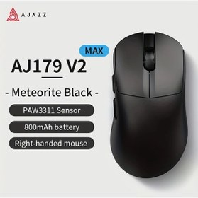 Resim Honeybeeshop Ajazz Aj179v2 Max Üç Modlu Kablosuz Oyun Faresi Siyah Şarj Edilebilir Ergonomik Diğer 