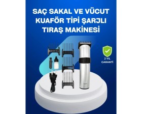 Resim TKÇ Paslanmaz Çelik Bıçaklı Tıraş Makinesi - Keskin ve Dayanıklı 