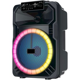 Resim Zore Gd-893 Mikrofonlu Rgb Tws 8 Inç Stereo Bass Kablosuz Karaoke Hoparlör 