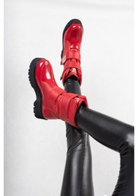 Resim Miah Kırmızı Rugan Kar Bot Renkli Çok Renkli 