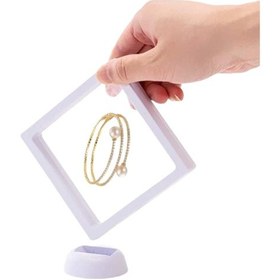 Resim Saklama Takı Kutusu Güvenli Şeffaf Film Çerçeveli Geniş Boyutlu 7cmx7cm Standlı 3d Saklama Kutusu Çok Renkli 