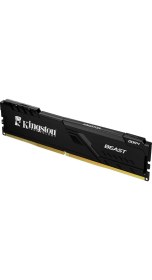 Resim KINGSTON 32GB 3200MT/s DDR4 CL16 DIMM (Kit of 2) Beast Black Turkey KF432C16BBK2/32TR - RAM 