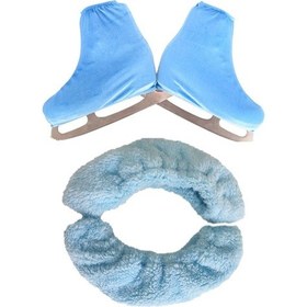 Resim Suntek Buz Pateni Bıçak Kapakları Artistik Patinaj Bot Xxxl Mavi 