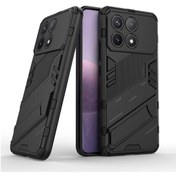 Resim Xiaomi Poco F6 Pro Matrix Serisi Armor Stand Koruma Kılıf-al3416 