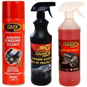 Resim SMX Susuz Motor Temizleme Spreyi / Seramik Cila / Hızlı Cila / Pratik Cila / Ağır Yağ Sökücü 