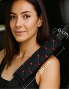 Resim AYAZGRUP 2 Adet Emniyet Kemer Pedi Babyface %100 İthal Kumaş Kırmızı Dikişli Yumuşak Dokulu 