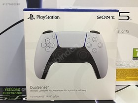 Resim Playstation 5 sıfır orjinal beyaz renk oyun kolu 