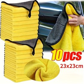 Resim 10 Adet Kalınlaştırılmış Araba Yıkama Havlusu, Büyük Boy Su Emici Çift Taraflı Silme Bezi, Araçlar İçin Uygun, Kapalı Alan Kullanımı, Araç Temizliği,Oto Detaylandırma,Emici Bez,Kalınlaştırılmış Havlu,Güçlendirilmiş Dikiş,Çiziksiz Kumaş,Mikrofiber Havlular,Temizlik Bezleri,Profesyonel Temizleyiciler 
