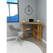 Resim Wood Face Woodface Best Doğal Ahşap Köşe Çalışma Masası 110x80 cm 