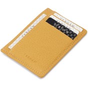 Resim Sarı Deri Unisex Kredi Kartlık - S1KK00001676-H28 
