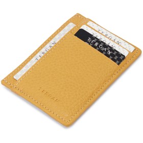 Resim Sarı Deri Unisex Kredi Kartlık - S1KK00001676-H28 