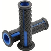 Resim Hightower 7/8" 22mm 24mm Mavi Motosiklet Tutamağı - Kaymaz Kauçuk Direksiyon Kavrama 