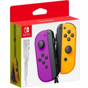 Resim Nintendo Switch Joycon Oyun Kolu Controller Neon Purple & Orange 