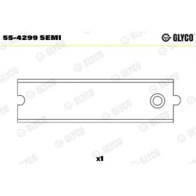 Resim Glyco 554299SEMI Piston Kol Burcu 8200381785 (4 Adet Fiyatıdır) 