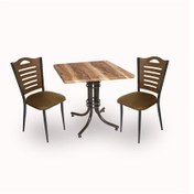 Resim Beymobilya Buket Werzalit Kare Esb-Merdiven 2Li Mutfak Masa Takımı (60X60) 