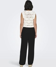 Resim Only 15322263 Onlsıesta Pull-up Lınen Pnt Black Kadın Pantolon Siyah 