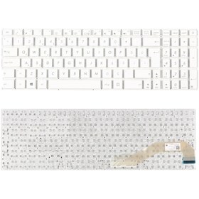 Resim Asus Uyumlu X540La-Xx972T Notebook Klavye (Beyaz Tr) 