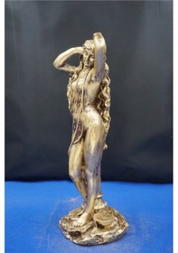 Resim Afrodit Mitolojik Tasarım Heykel - 27 Cm Ev Ofis Dekoratif Hediyelik Aksesuar Biblo Altın 