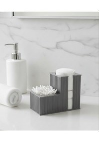 Resim İkisi Bir Arada Kulak Pamuğu & Pamuk Organizeri Gri 