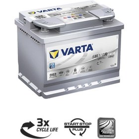 Resim Varta 12V 60 Ah Agm Start-Stop Akü - Güncel Üretim / 455077603 