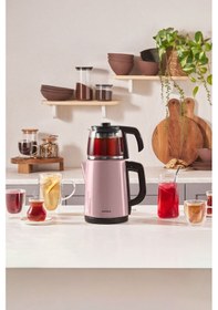 Resim Karaca Tea Glass 2 in 1 Çelik Çay Makinesi ve Kettle 
