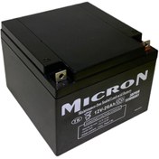 Resim Micron 12v 26 Ah Kuru Bakımsız Akü 